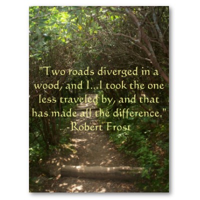 chose the road less traveled