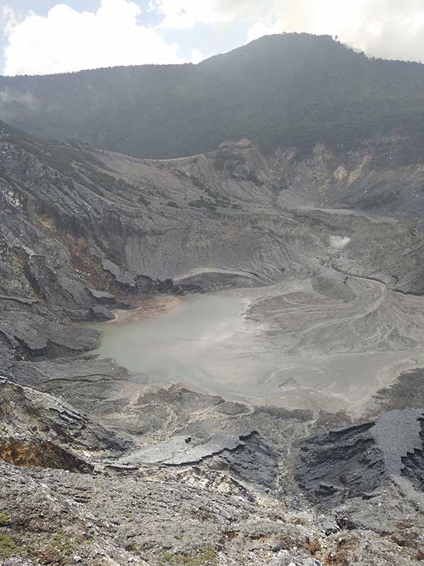 Tangkuban Perahu Volcano Crater