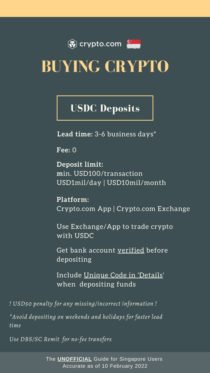 Crypto.com - Buying Crypto - USDC Deposits (10-Feb-22)